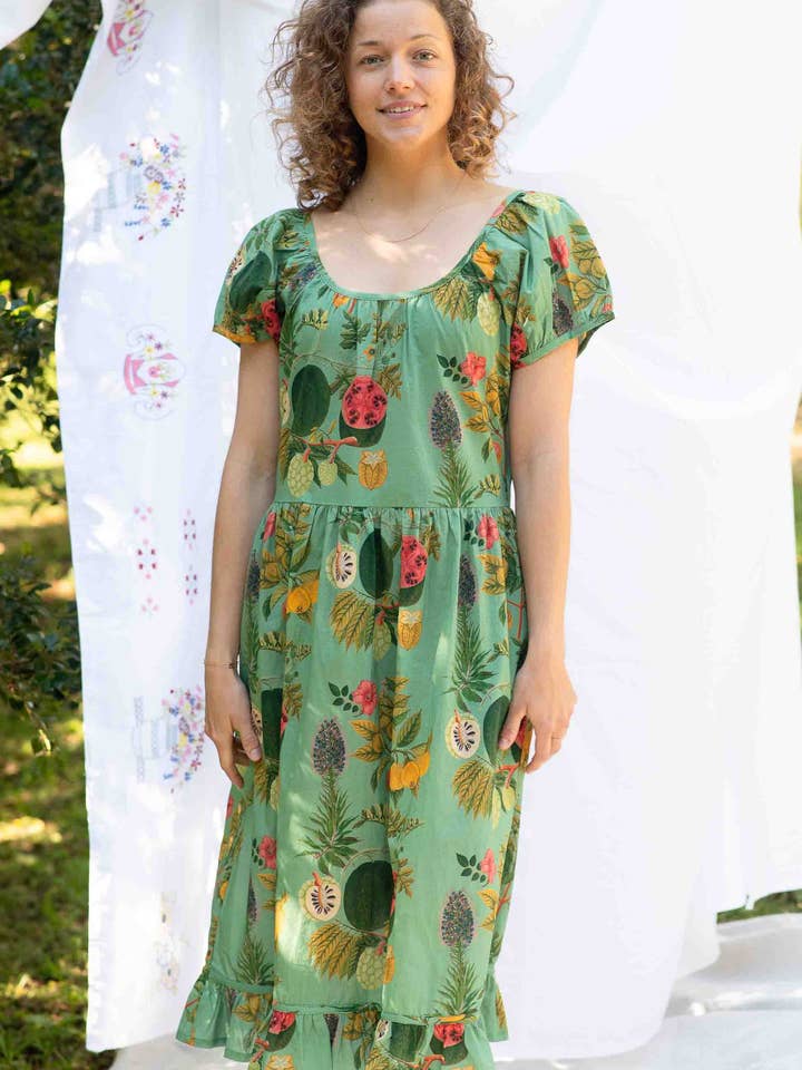 Lazybones - Wholesale Dress – Women's - Marisa Dress Tropics *organic cotton