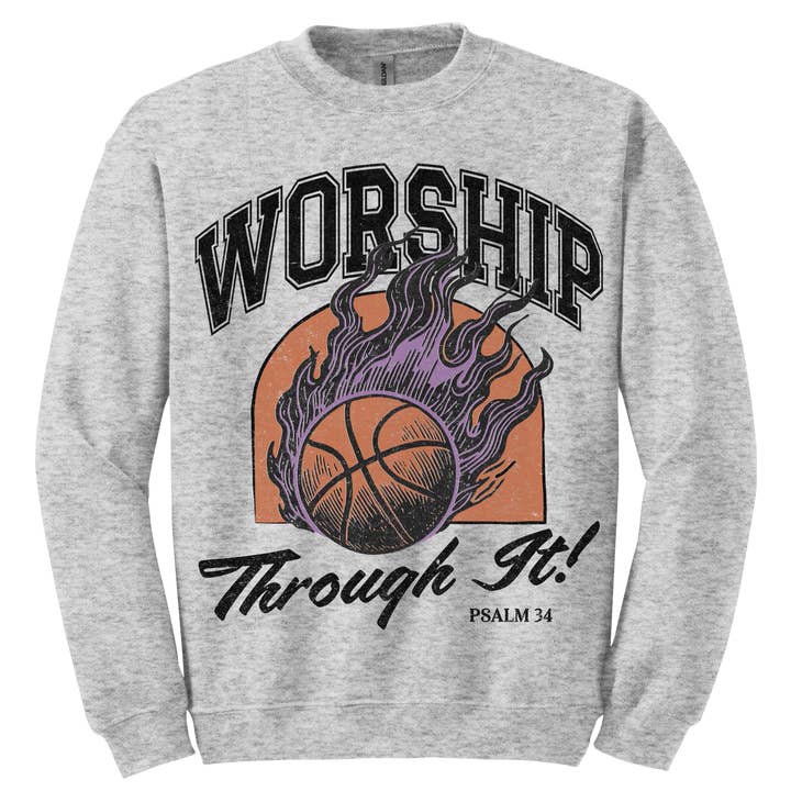 Felpa Girocollo Worship Through It per la vendita all'ingrosso da parte di Way Maker Yeg