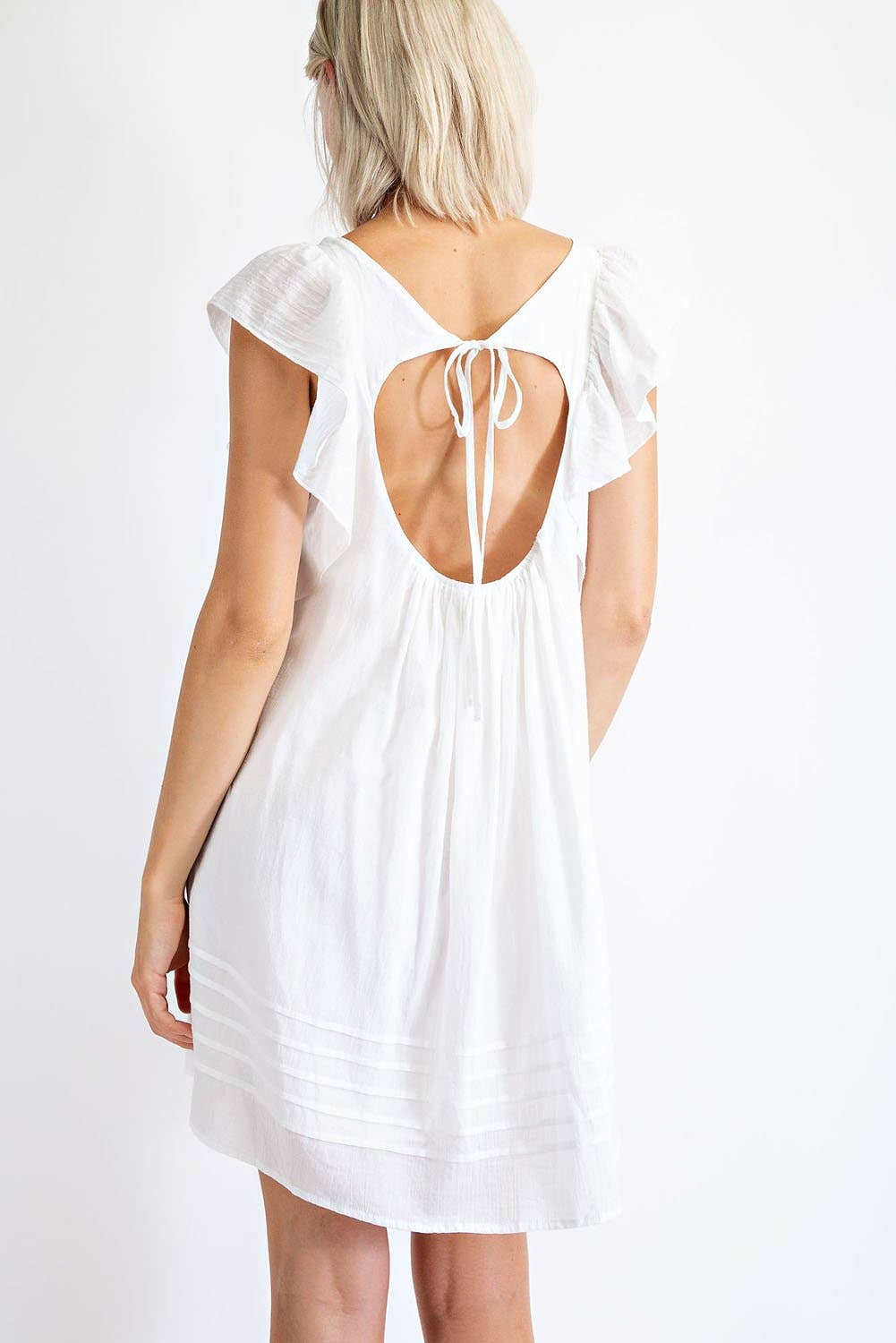 Edit by Nine - Wholesale Dress - Women's - TD1385 COTTON VOILE BABYDOLL WITH  RUFFLE SLEEVE6