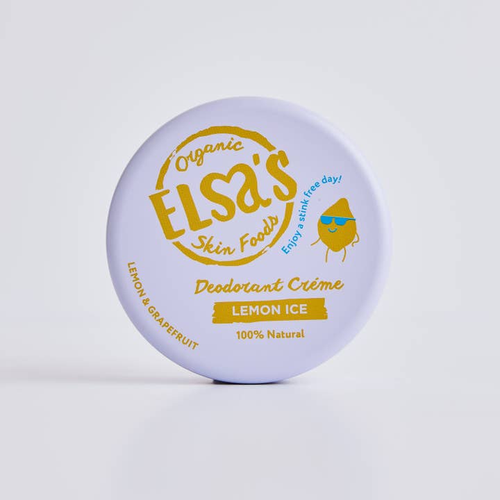 Natural Deodorant Cream - Lemon Ice for wholesale by Elsa’s Organic Skinfoods