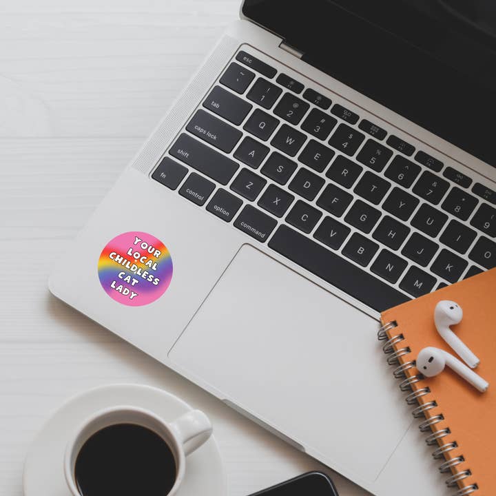 Atomic Cactus Stickers - Wholesale Sticker - Your Local Childless Cat Lady Sticker | Vinyl Sticker | Cat Lady | Novelty | Cute | Kamala Sticker | Gay Sticker6