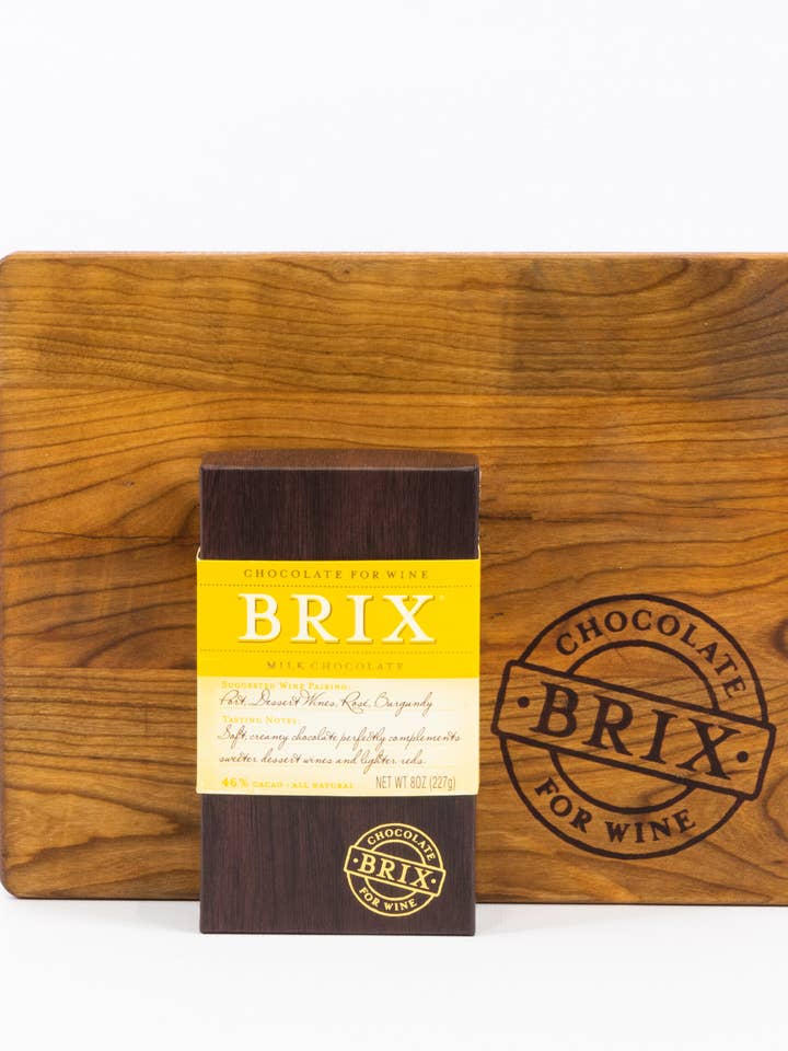 Tablette de chocolat au lait Brix 8 oz (227 g) pour la vente par Brix Chocolate