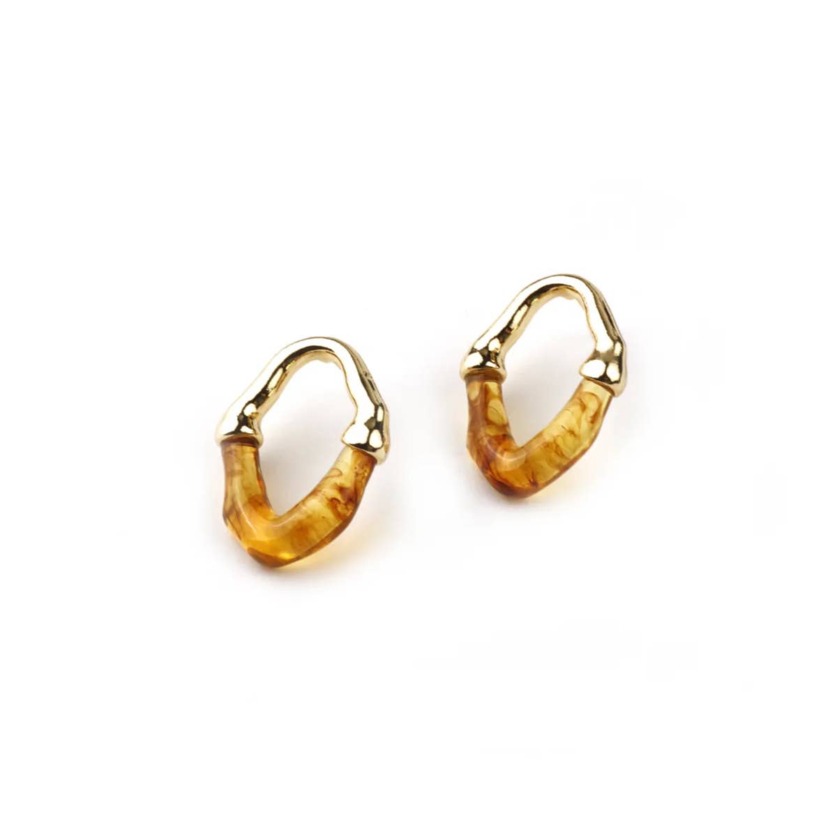 Domoflor s.l – wholesale Dangle earrings – Golden Bamboo Earrings 🎋💛2