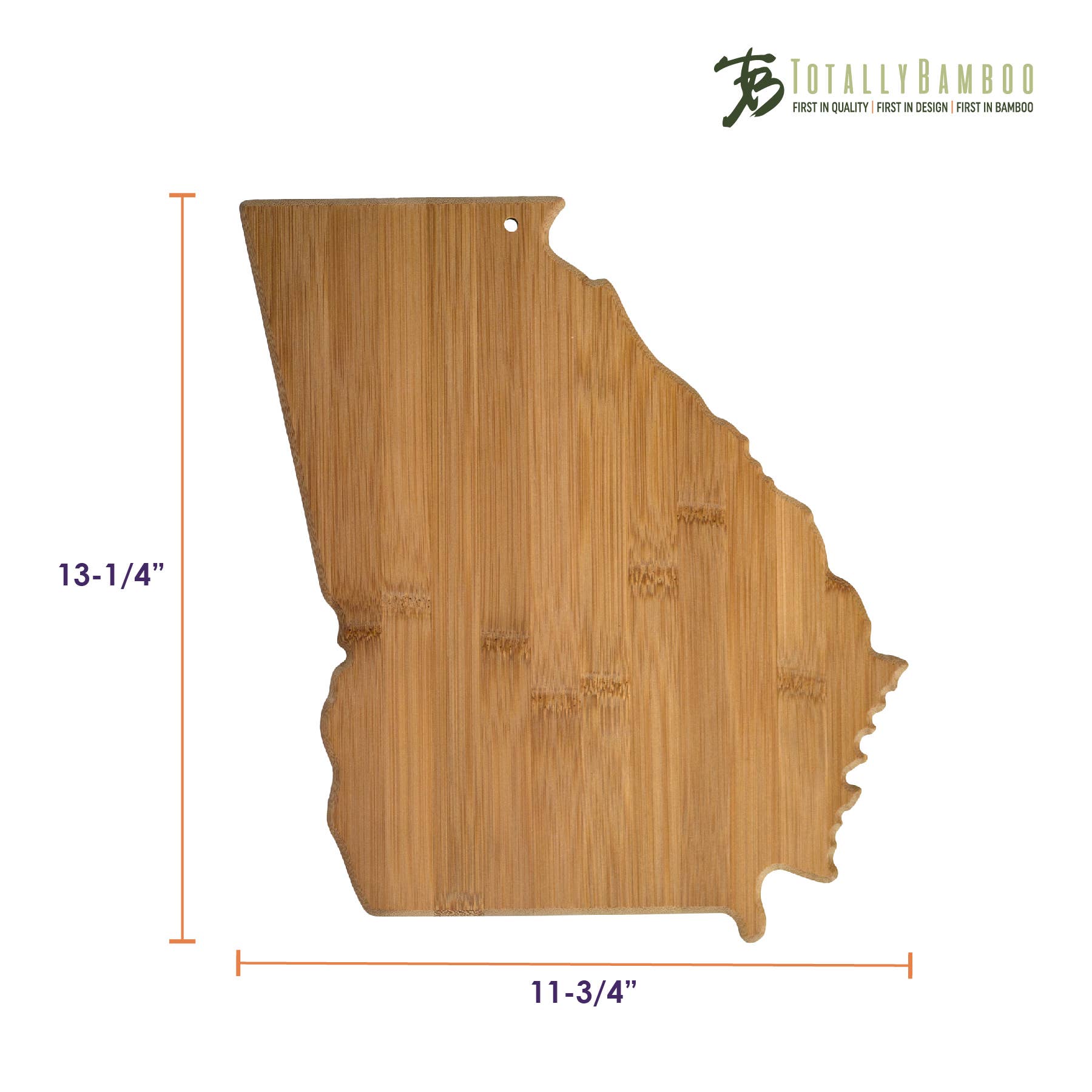 Totally Bamboo - Wholesale Cutting Board - Georgia State-Shaped Bamboo Serving & Cutting Board4