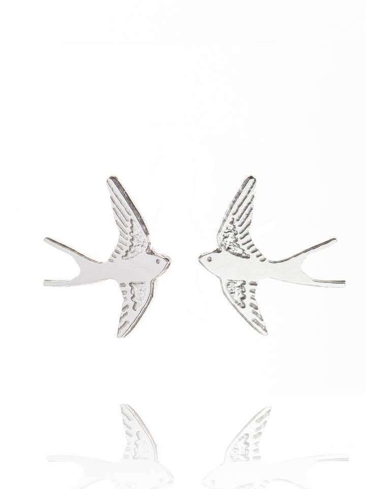 Swallow Stud Earrings for wholesale by Amanda Coleman Jewelry