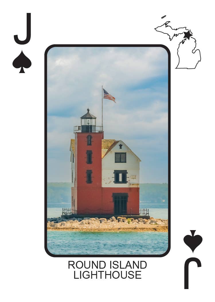Phil Stagg Photography - Wholesale Playing Cards - LIGHTHOUSES OF MICHIGAN - Playing Cards - Euchre Friendly11