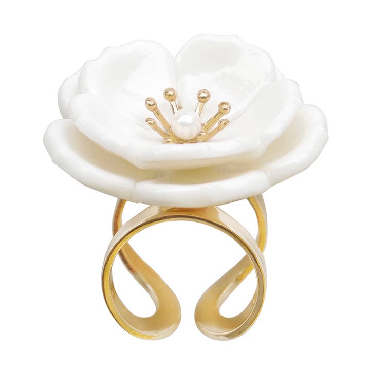 Porcelæn Plum Blossom erklæring Ring for engroshandel hos POPORCELAIN