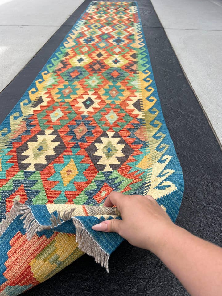 Teddy - 3x16 Kilim Runner for wholesale by The Rug Mine