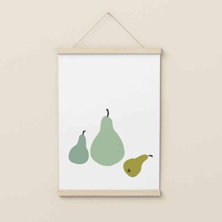 Art Print with Pears for wholesale by Know It All Prints