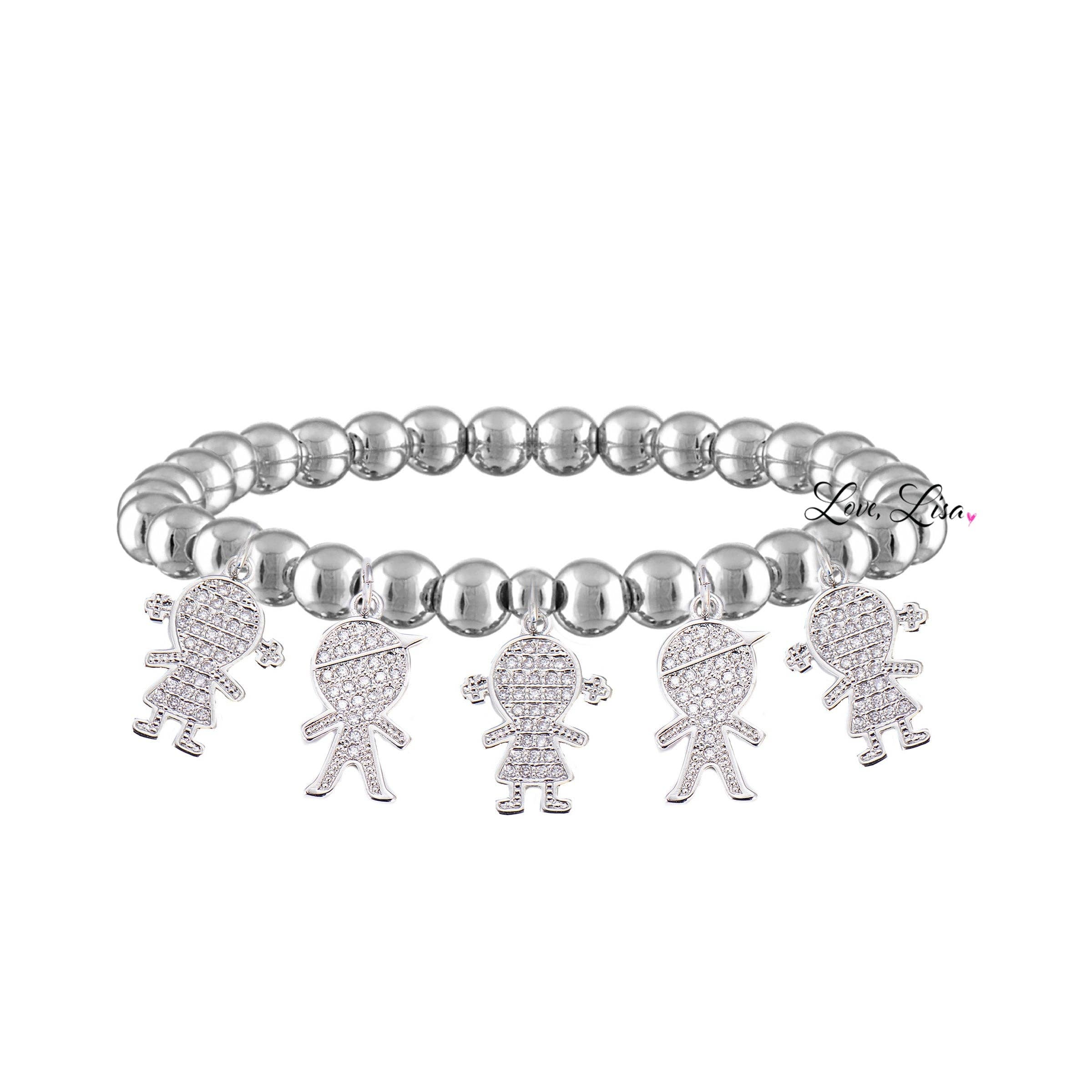 Love, Lisa – wholesale Berlockarmband – Mamma Armband Med Barn Charms4