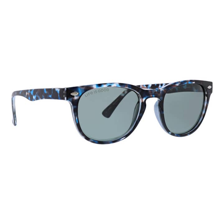 Champlain Blue Tortoise Polarized Sunglasses for wholesale by Life is Good Eyewear