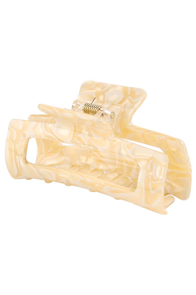 ACCITY - Wholesale Hair Clip - Women's - 3.22" Tortoise Shell Flat Women's Hair Claw Clip_CWAHA00990