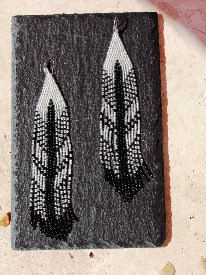 Boucles franges SAINT MARTIN transparentes pour la vente par La parisienne des îles