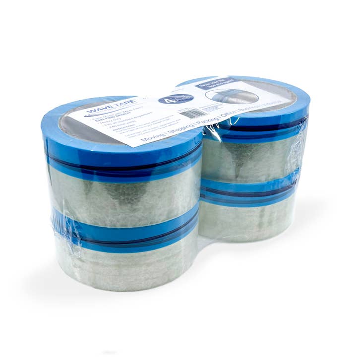 Flipo Group, Ltd. - Vente Rubans adhésifs - Ruban adhésif transparent résistant avec design Easy-End-Find Wave Tape