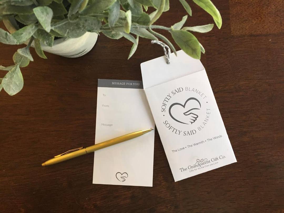The Grandparent Gift Co. Inc. - Wholesale Throw Blanket - Softly Said Blanket: Forever Grateful Thank You Gift 80287