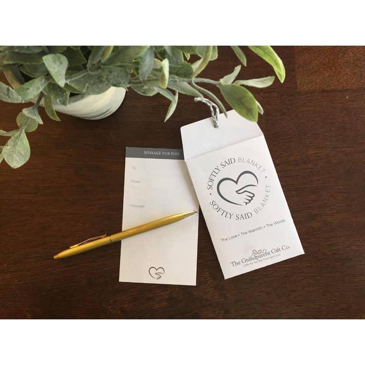 The Grandparent Gift Co. Inc. - Wholesale Throw Blanket - Softly Said Blanket: Forever Grateful Thank You Gift 80287