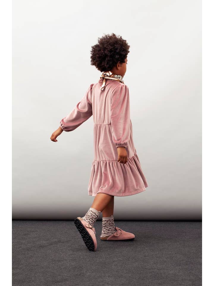 Tocoto Vintage - Wholesale Dress - Kids - Kid Velved Dress W312215