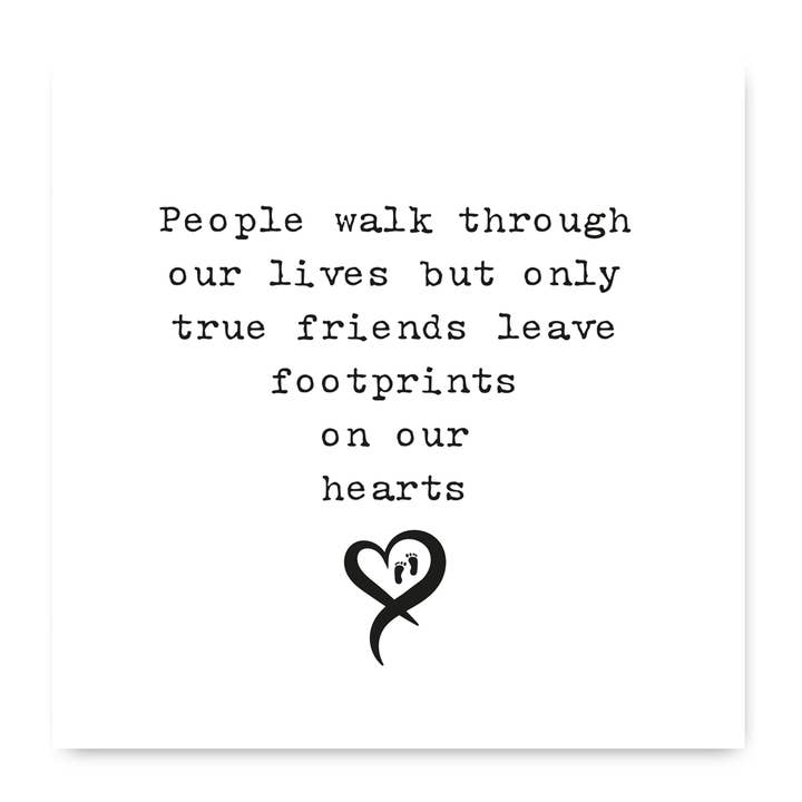 People Walk Through Our Lives Card for wholesale by Deliart.co.uk