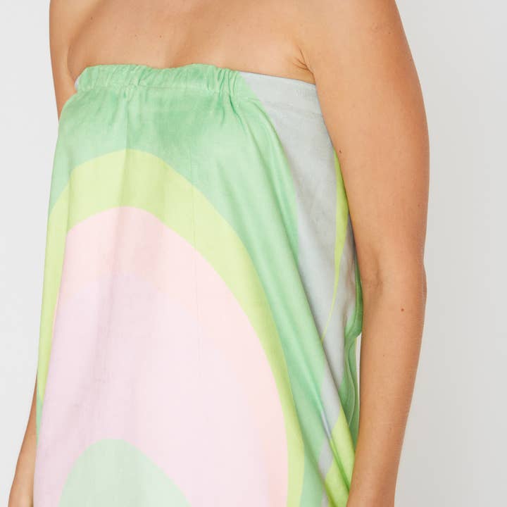 Wrap Up by VP - Vente Serviettes de bain - Diva Scoop Citron Spa Wrap2