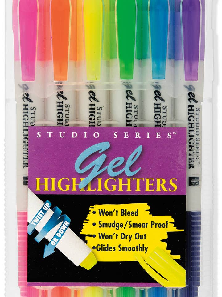 Gel Highlighters for wholesale by Peter Pauper Press, inc.