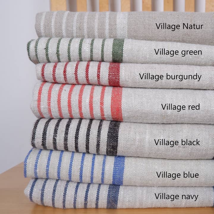 NorraVilla - Wholesale Tea Towel - Village kitchen towel - 100% linen5