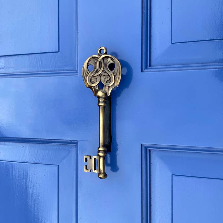 Antique Brass Key Door Knocker for wholesale on Faire