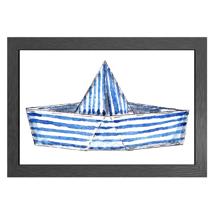 A3 Poster gestreiftes Boot im Rahmen für den Großhandel von JOYIN