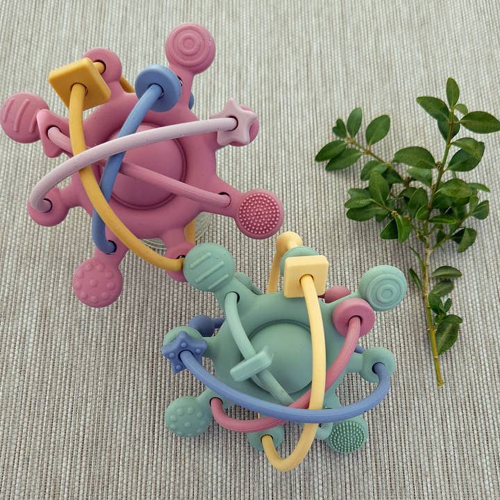 Summerville organic - Wholesale Teether (Not Clip-On) - Baby - Orbit Baby Silicone Activity Toy Dusty Rose