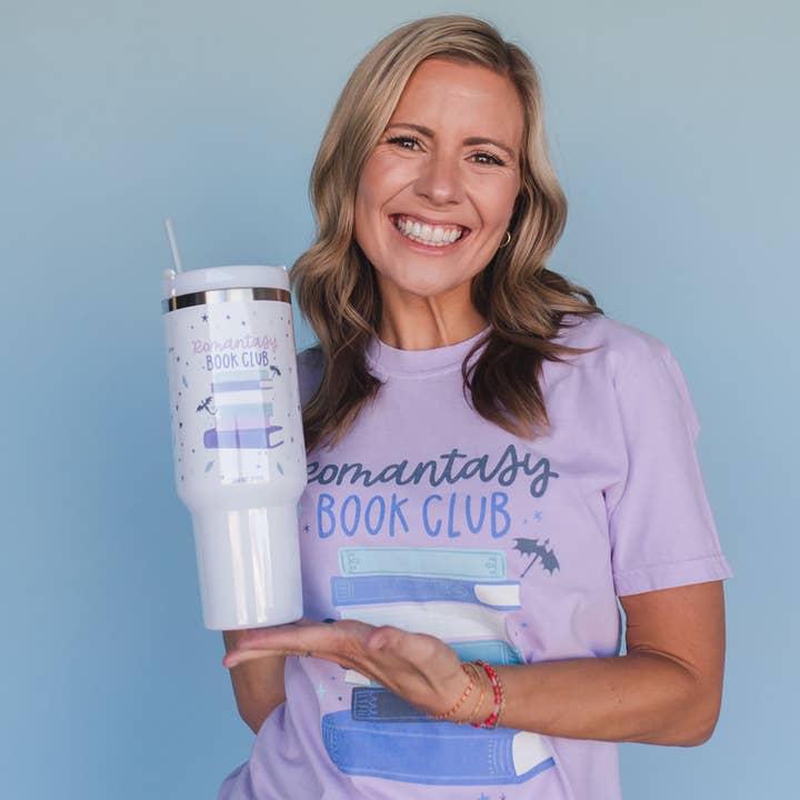 Pippi Post - Wholesale Insulated mug/tumbler - Romantasy Reader Book Club 40oz Tumbler2