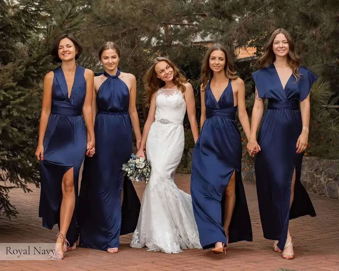 IDENTITY LINGERIE – wholesale Klänning - Dam – Silke brudtärna klänning Infinity Guest Satinklänningar Multiway14