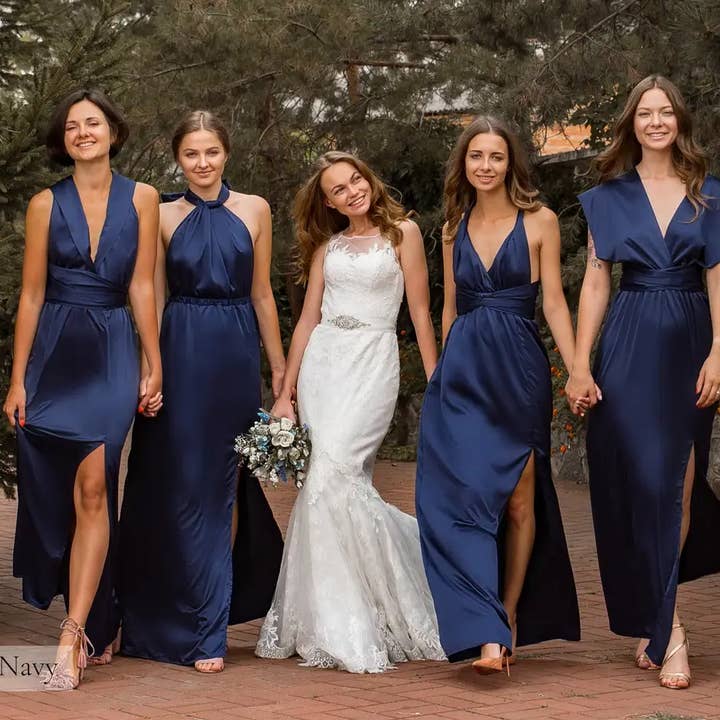 IDENTITY LINGERIE – wholesale Klänning - Dam – Silke brudtärna klänning Infinity Guest Satinklänningar Multiway14