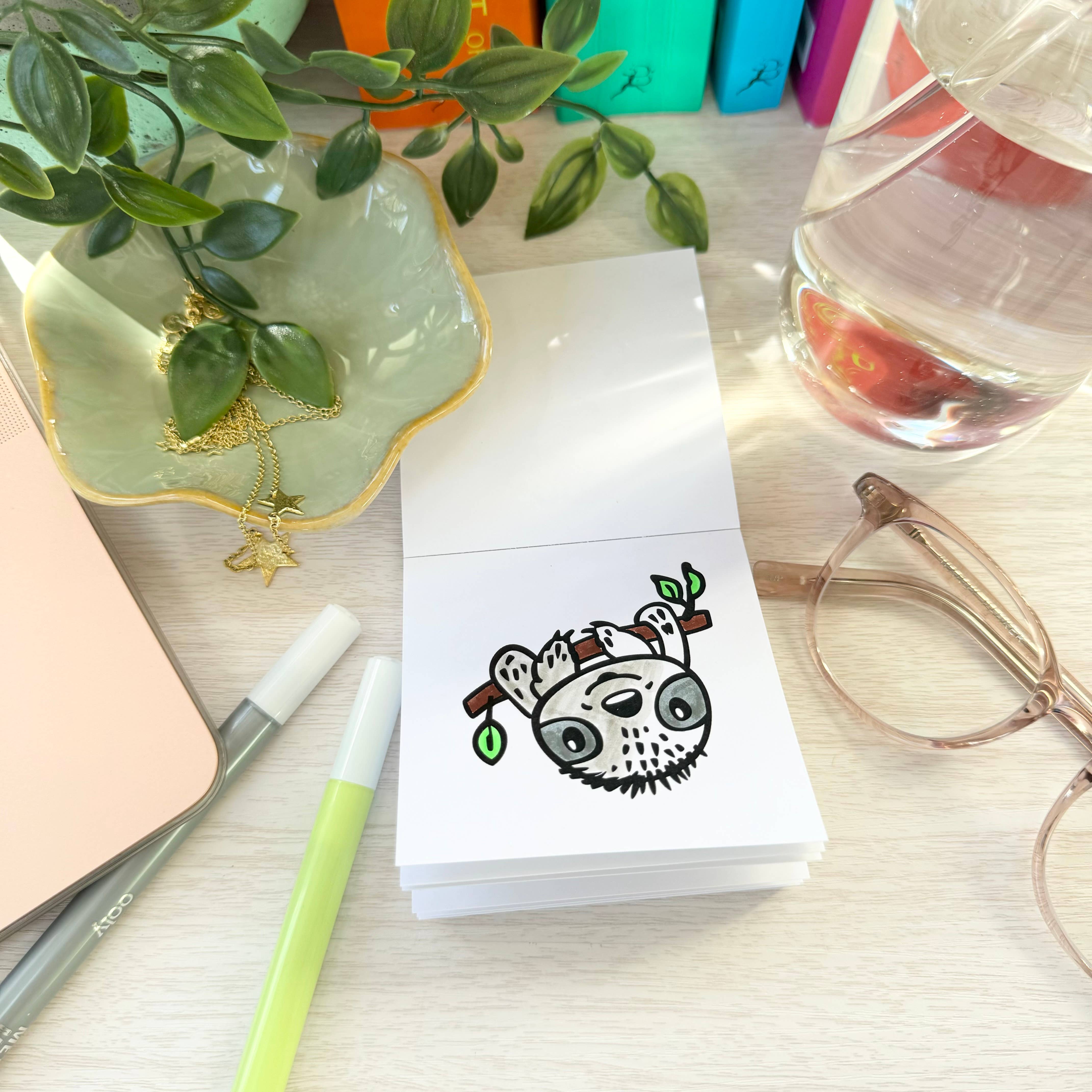 A Brighter Year - Wholesale Coloring & Activity Book - Adult - Pocket Pets Animal Designs 3x3 Mini Coloring Book for Adult4