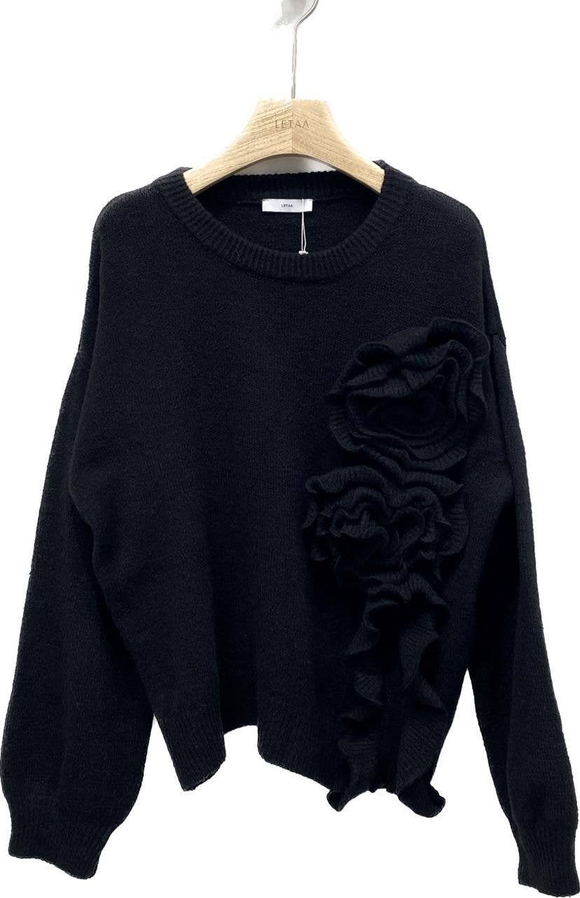 SWEET MAGIC MODA Y COMPLEMENTOS - Wholesale Knit Sweater - Women's - KNITTED SWEATER WITH FLOWER 3