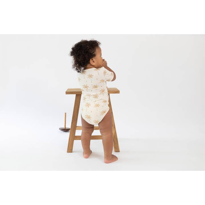 Bam Loves Boo - Wholesale Bodysuit (Non-Footed) - Baby - Oasis Moon Short Sleeved Onesie3