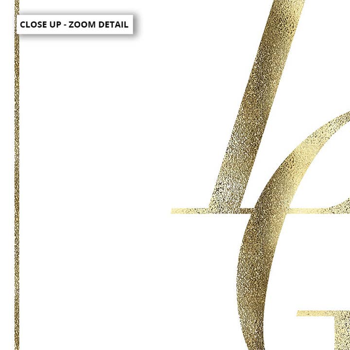 PRINT AND PROPER - Wholesale Art print - Typography Love Print. Gold Lettering Luxe Minimal Artwork2