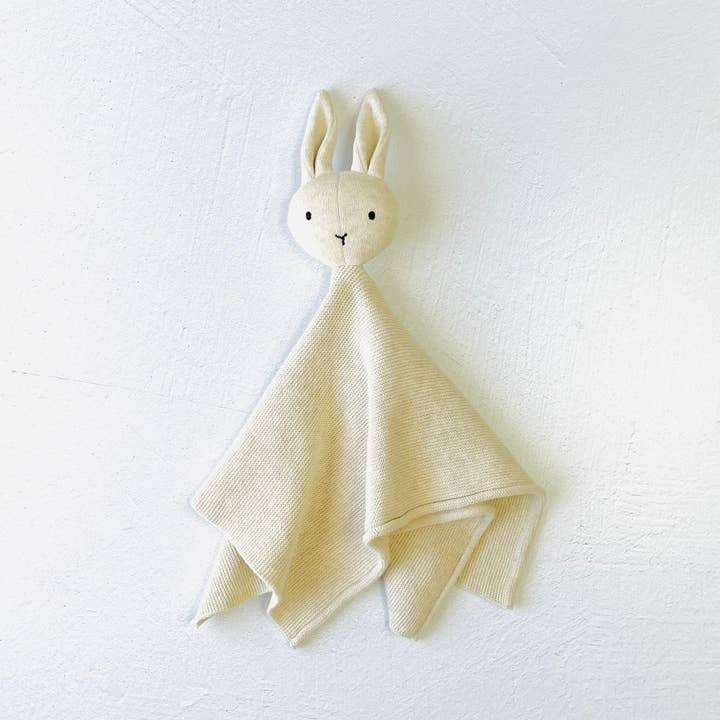 Viverano Organics - Wholesale Security/Cuddle Blanket - Baby - Bunny -Organic Baby Lovey Security Knit Blanket Cuddle Cloth