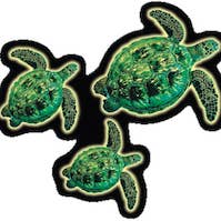 Green Honu Trio Decal for wholesale by nalu blue