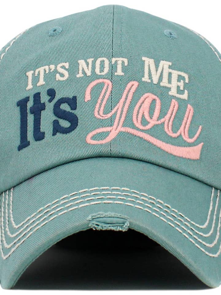 KBV1640 It's Not Me Vintage Baseball Cap for wholesale by MiMi Wholesale