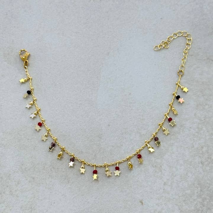 Cassette Barcelona - Vente Bracelet de perles - Bracelet Étoiles & Perles0