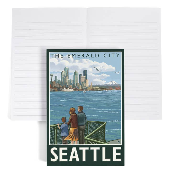 Lantern Press - Wholesale Journal/Diary - PREMIUM JOURNAL Seattle, Washington, The Emerald City