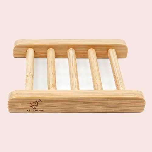 Bamboo solid soap/shampoo holder for wholesale by cap bambou