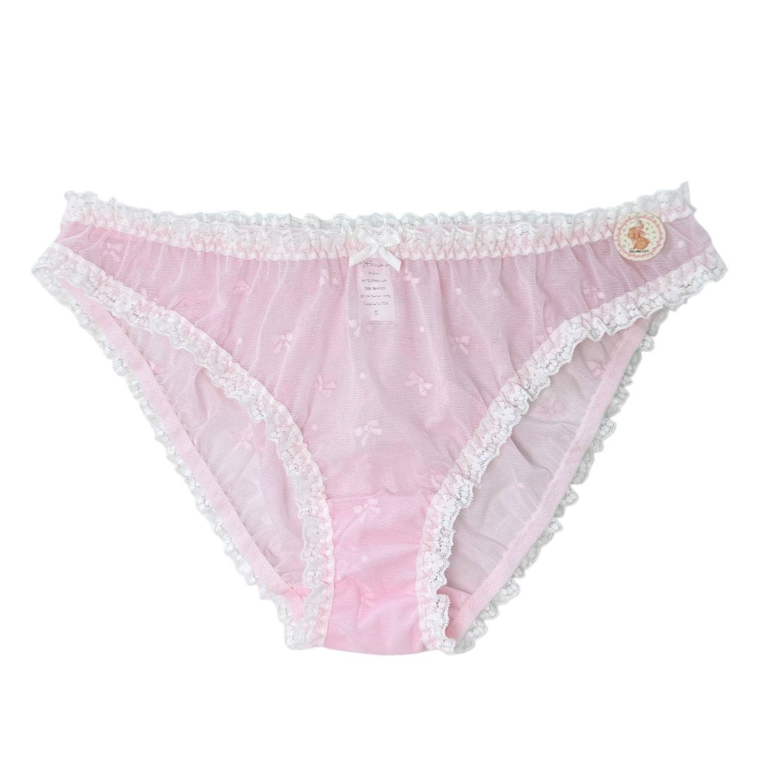 Milanblocks LLC - Wholesale Underwear - Women's - Milanblocks Sheer Lace Ruffle Panties – Bow Embroidery10