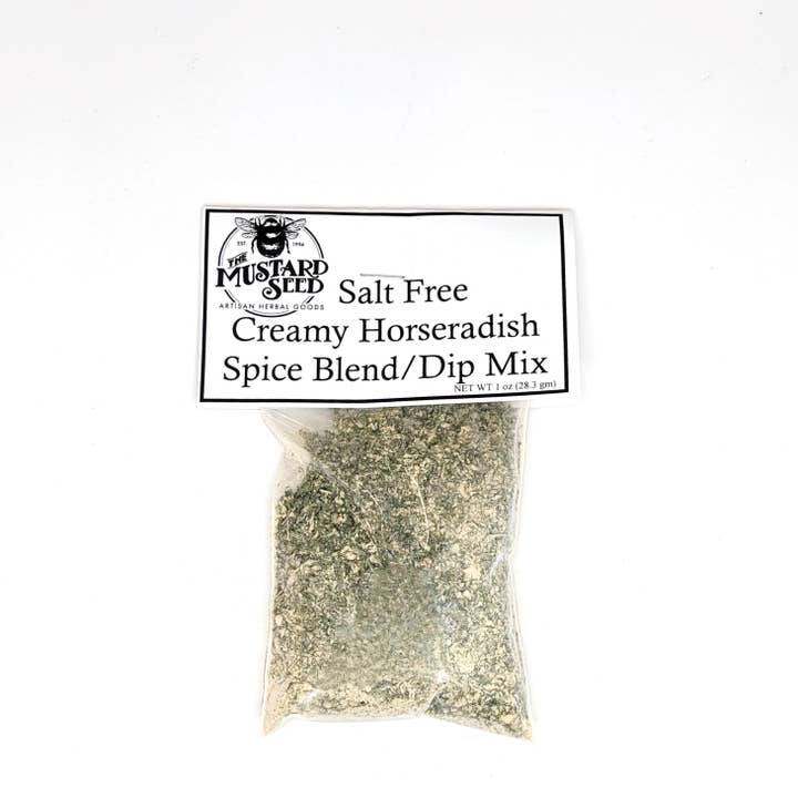 Creamy Horseradish Spice Blend/Dip Mix
(Salt Free) for wholesale by The Mustard Seed