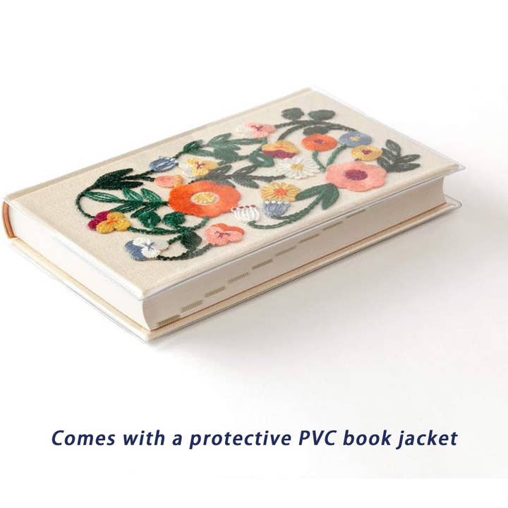 「FUNJI」In Japan - Wholesale Journal/Diary - Midori Embroidered 5-Year Floral Journal | Japanese Gift2