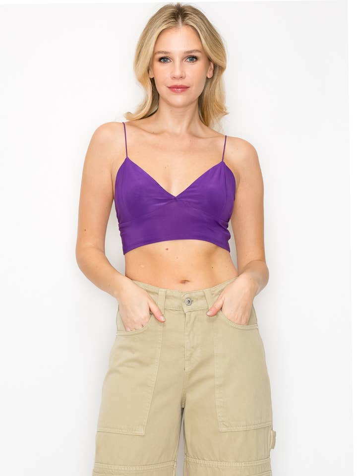 Bodycon Bralette (Purple) for wholesale by Makers of Dreams