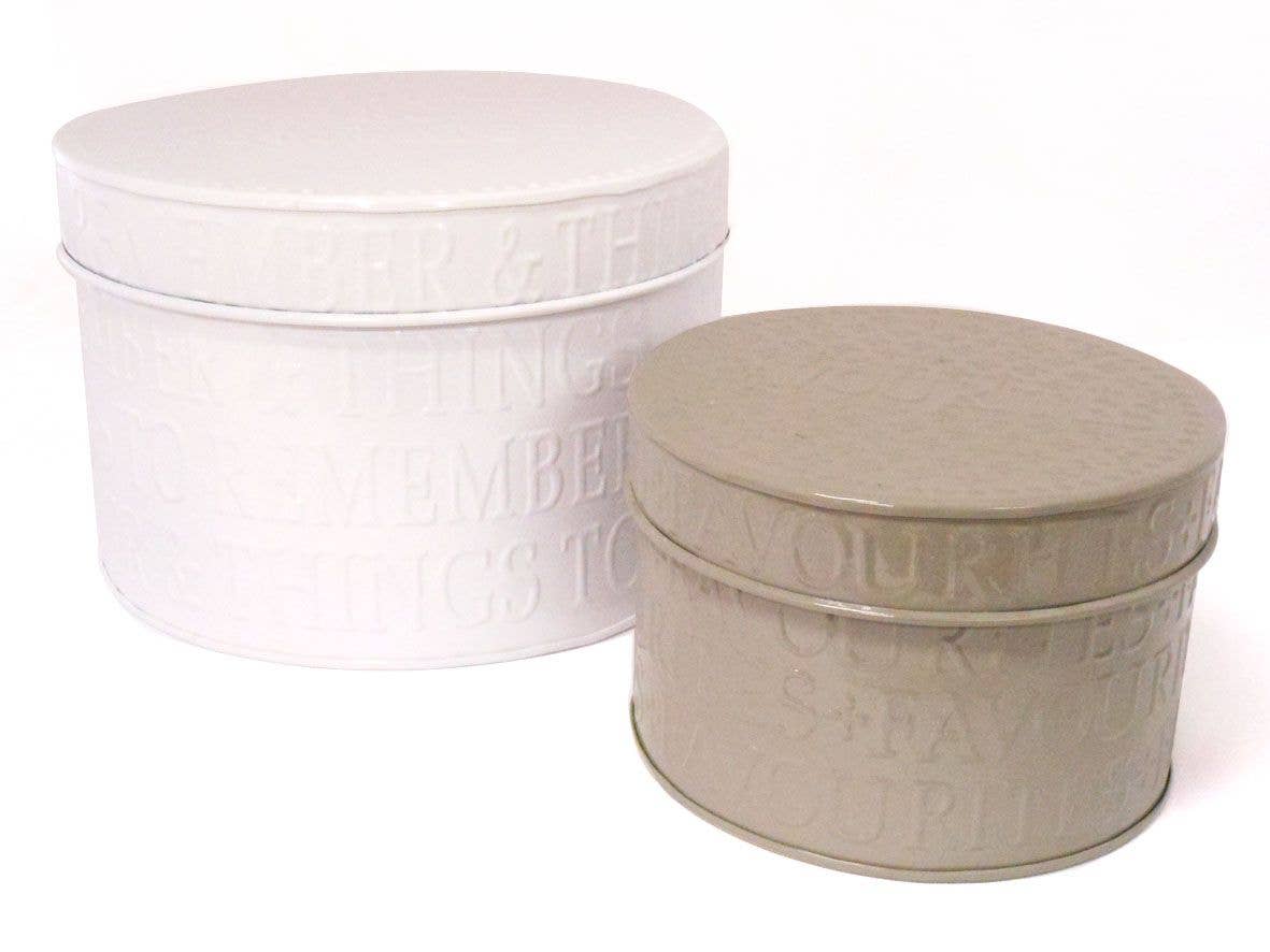 Status Collections - Vente Boîtes décoratives - Ensemble de 2 boîtes en métal0