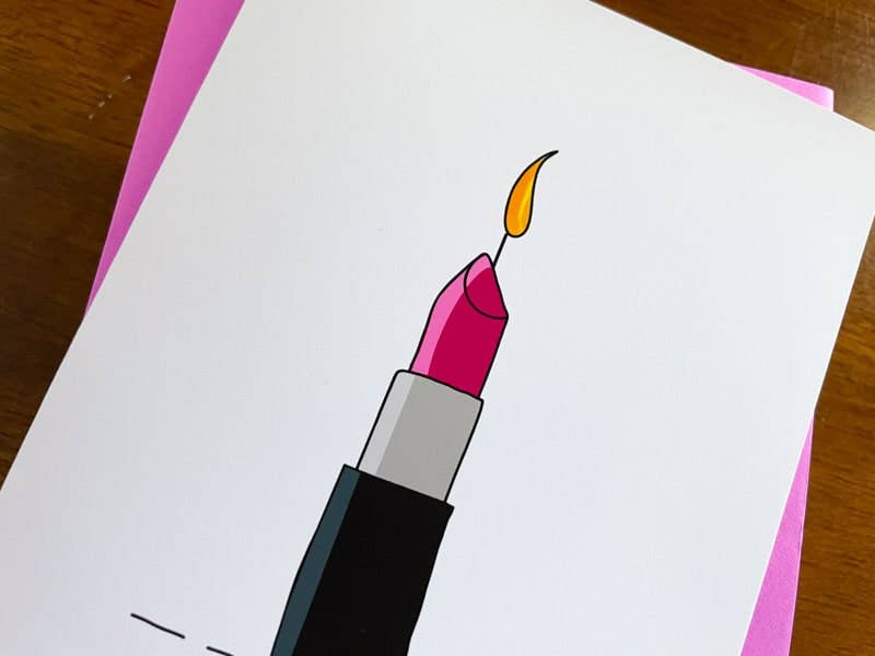 Stone Donut Design, LLC – Engroshandel Fødselsdagskort – Smuk fødselsdagslæbestift fødselsdagskort af Stone Donut Design2