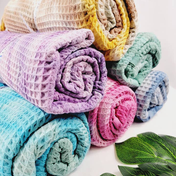 Confezione da 5 Asciugamani da Bagno, Spiaggia, Asciugamano in Nido d'Ape Tie Dye per la vendita all'ingrosso da parte di EBRU Home