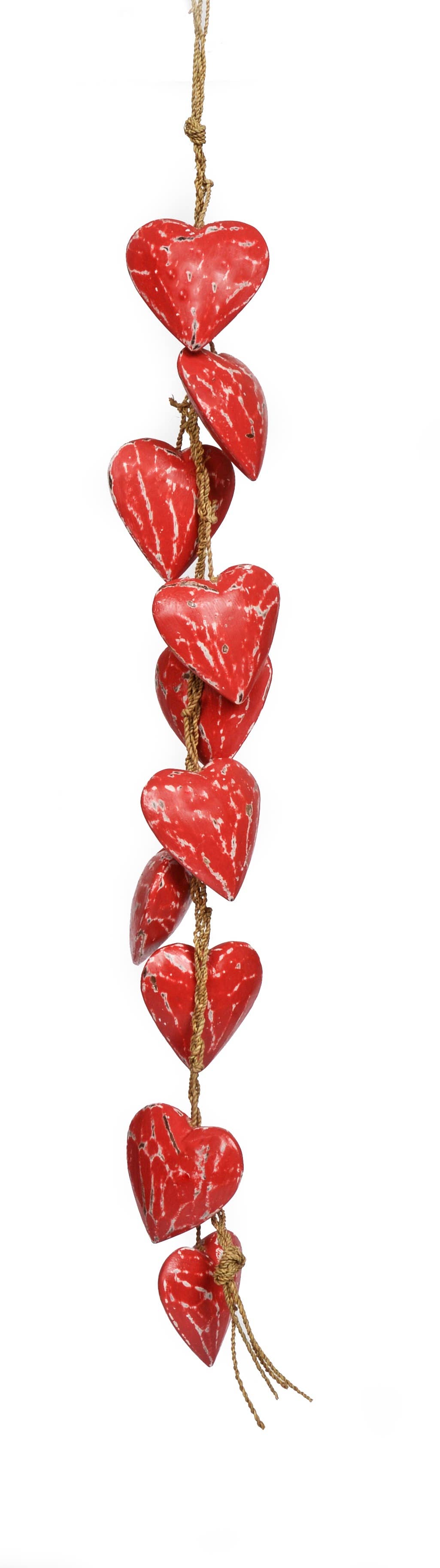 Bamboo Source Tropical Decor - Wholesale Mobile - Wooden 10 Heart Strands3