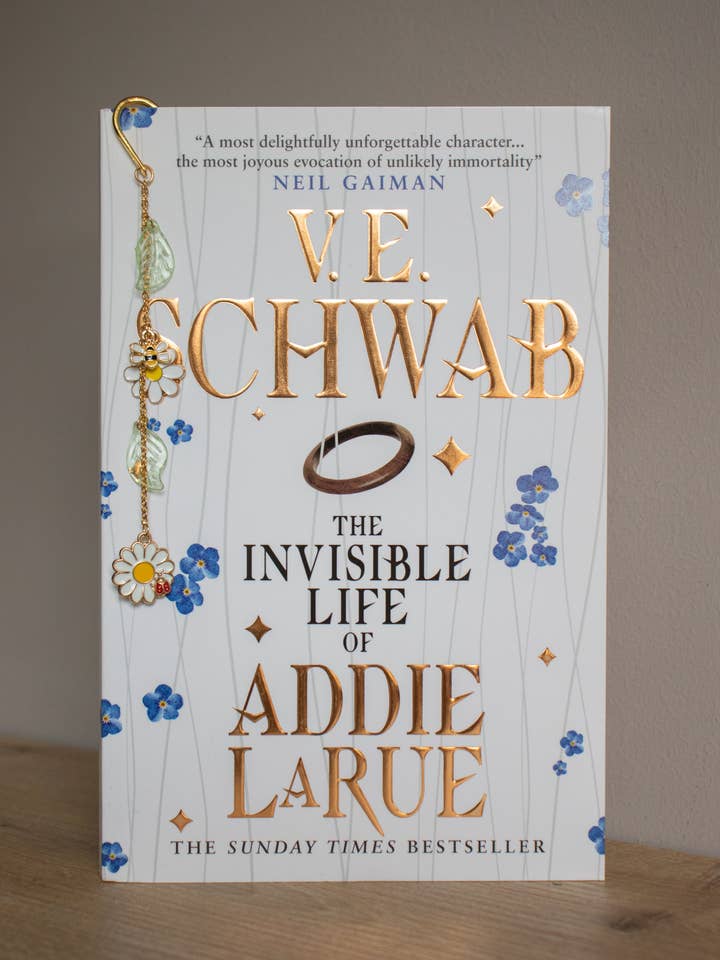 Bookcharm "Flowers & Bee" voor wholesale door BookBijou